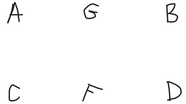 On the screen, English letters are twitching along the edges of the image.