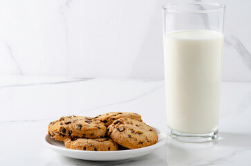 International Cookie Day. World Diabetes Day. National Real Sugar Day. World Heart Day. Breakfast with cookies and milk on the table