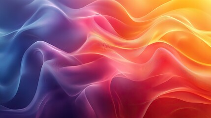 Obraz premium In this abstract image, vibrant colors blend in smooth curves, creating a dynamic visual flow