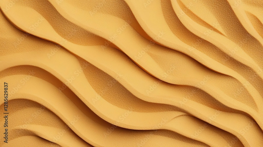 Poster abstract yellow texture with flowing wave patterns creates a warm and inviting atmosphere.
