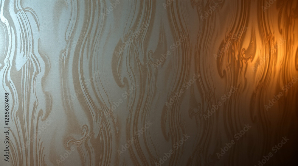 Poster abstract fluid design with undulating patterns and subtle tonal gradients