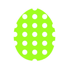 イースター　水玉模様　黄緑