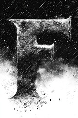 Obraz premium frozen, font, numbers, cinematic, unique, icy, frost, snow, cold, ice, winter, glacial, frosty, snowflake, frozen typography, crystal, holiday, Christmas, dramatic, bold, shiny, reflective, artistic, 