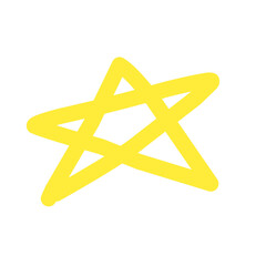 Gold star vector