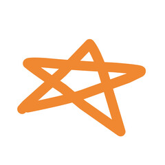 Ilustration of yellow star vector