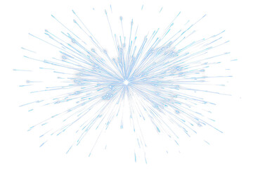 Obraz premium Abstract blue light burst explosion.