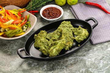 Indian cuisine - Mint chicken tikka