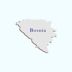 Bosnia country map icon