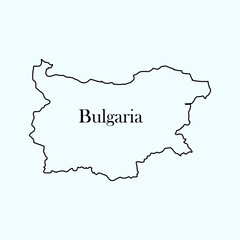 Obraz premium Bulgaria country map icon