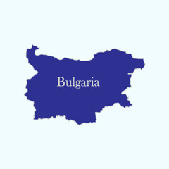Bulgaria country map icon
