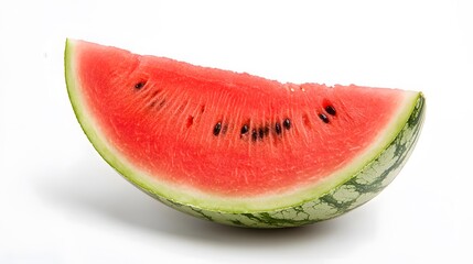 A ripe watermelon, isolated on white