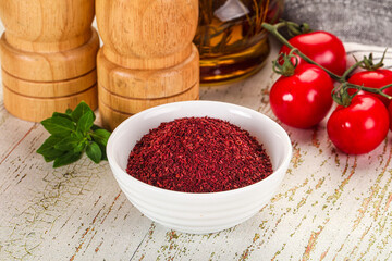 Natural organic Sumah powder for culinary