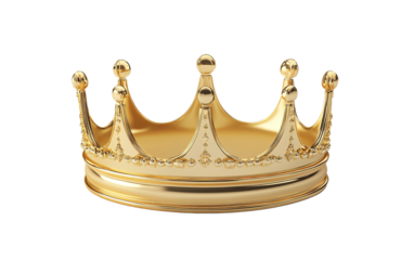 king crown on transparent or white background