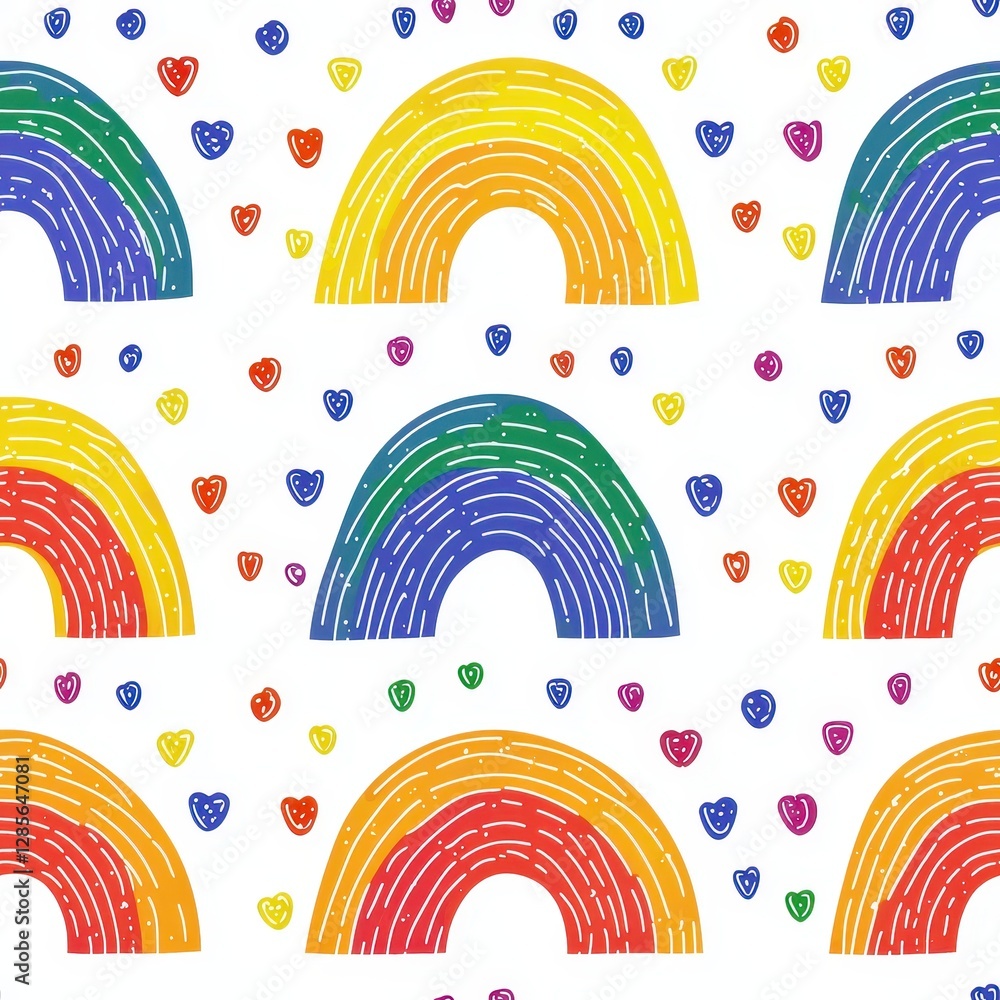 Poster mesmerizing rainbow pattern featuring an array of colors blending harmoniously together creating a j