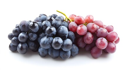 Fototapeta premium A bunch of grapes, isolated on white