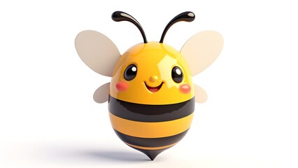 Obraz premium Cute world of cartoon bees