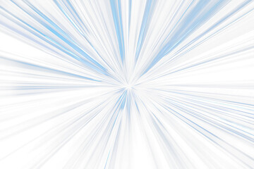 Abstract blue light streaks converging at center on Transparent Background .