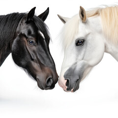 portrait of 2 horses