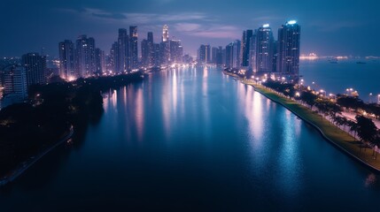 Obraz premium city at night