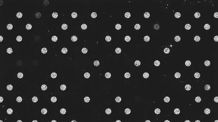 Isekai Notebook Texture, Seamless Black Paper with White Mesh Polka Dots