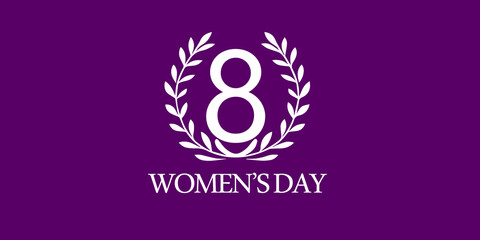 Obraz premium Women's Day Logo Design
