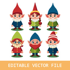Patriotic lady Gnomes set