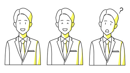 スーツを着た男性