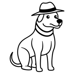 dog with hat