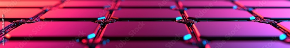 Aufkleber Abstract Technology Background with Colorful Circuit Board Pattern