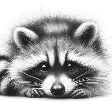 라쿤, 펜슬 드로잉, jpeg (Raccoon, pencil darwing, jpeg)