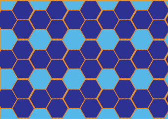blue hexagonal background