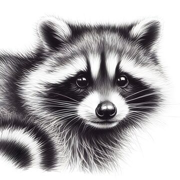 라쿤, 펜슬 드로잉, jpeg (Raccoon, pencil darwing, jpeg)