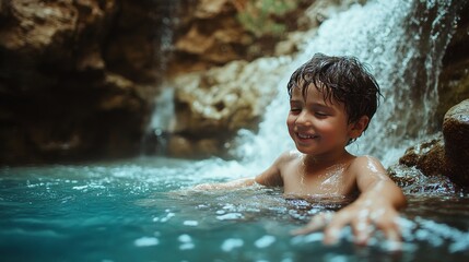 Obraz premium Arizona's Grand Canyon National Park boasts breathtaking scenery with its vast canyons, colorful cliffs, and cascading waterfalls.