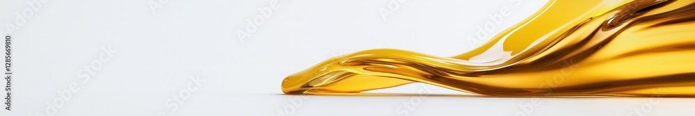 Poster abstract golden liquid flowing wave design background perfect for luxurious or elegant projects