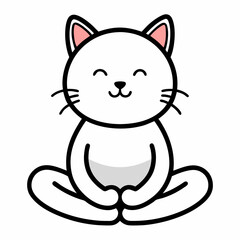 cat, animal, cartoon, vector, kitten, illustration, pet, mammal, feline, cute, drawing, kitty, art, domestic, fun, animals, fur, character, pets, cheerful, funny, tail, nature, design, sitting