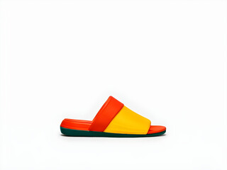 Rubber slipper isolated on white