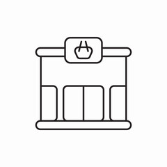 store front shop icon vector sign