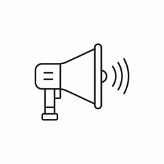 megaphone announcement speaker icon vector sign
