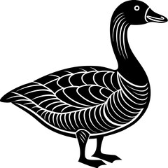 goose isolated on white background