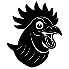 rooster isolated on white background