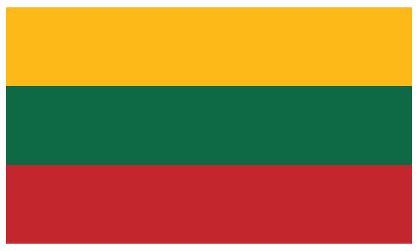 Lithuania country flag Vector illustration.