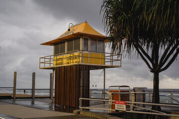 lifeguard hut on the Gold Coast
