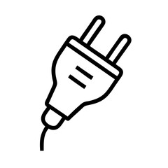 Obraz premium Electrical plug on a white background