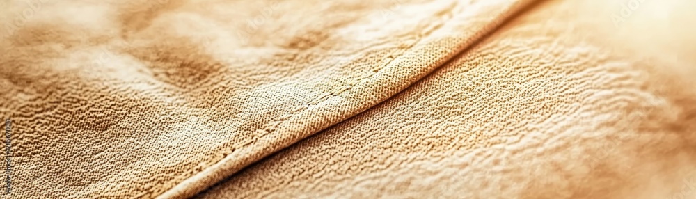 Poster close-up view of detailed textured fabric in warm tones