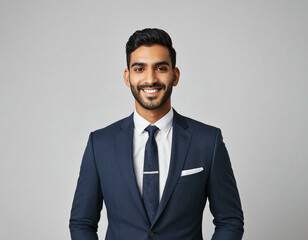 Modern Businessman Portrait on a Clean White Background