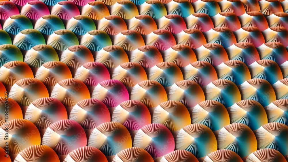 Poster A colorful pattern of circles. The circles are of different colors and sizes. The circles are arranged in a way that they overlap each other