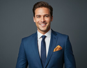 Modern Businessman Portrait on a Clean White Background