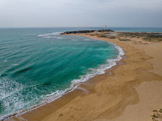 Faro de Trafalgar en Barbate, Cadiz, Andalucia