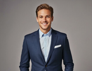 Modern Businessman Portrait on a Clean White Background