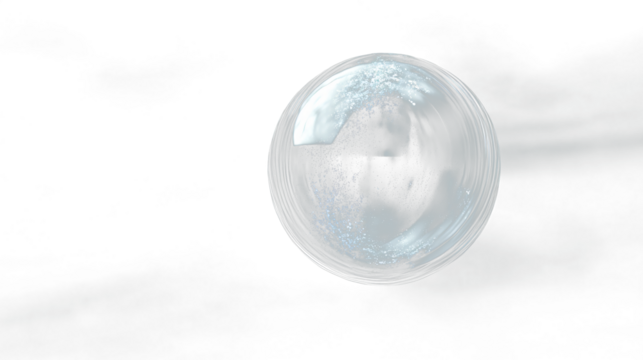 a close up of a glass ball with a black background
